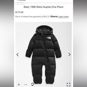 NWT North Face Baby Snowsuir